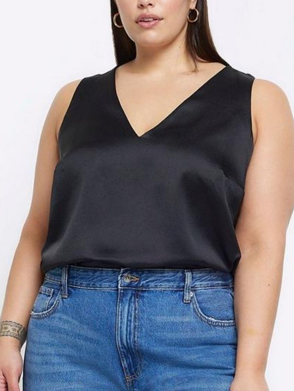 🌵 River Island Plus Satin Tank 🌵